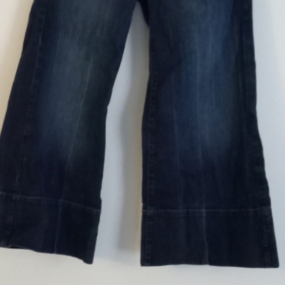 Hint Wide Legged Cuffed Flap Pocket Button Jeans-Size 5 - Picture 6 of 9